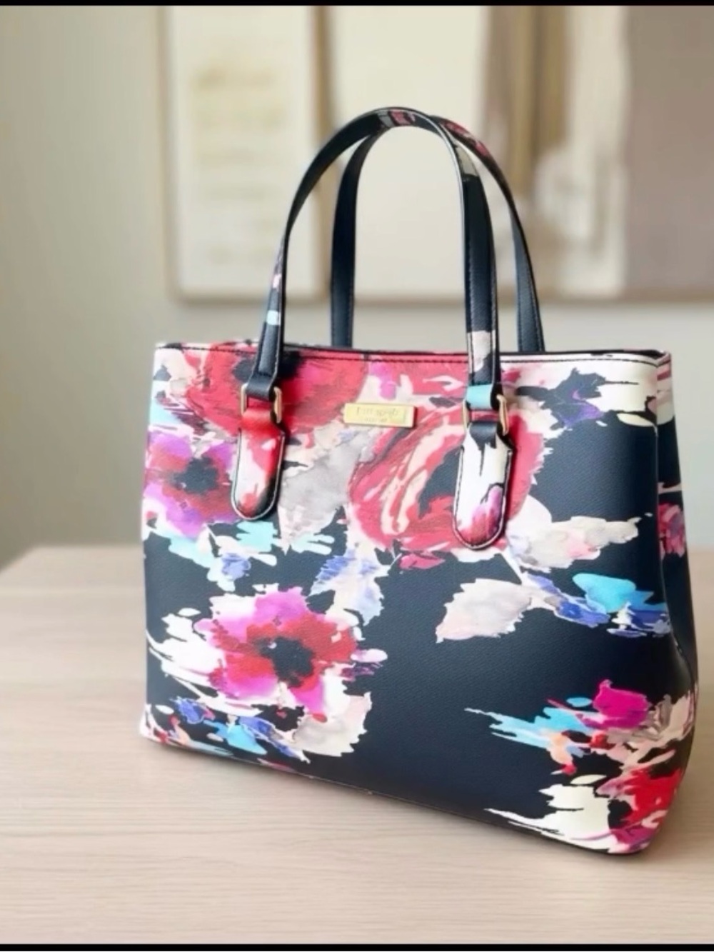 Kate Spade Laurel Way Evangelie Bag in Blurry Floral 🌴